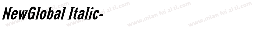 NewGlobal Italic字体转换